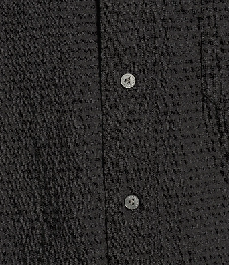 Cremieux Blue Label Performance Stretch Solid Seersucker Short Sleeve Woven Shirt