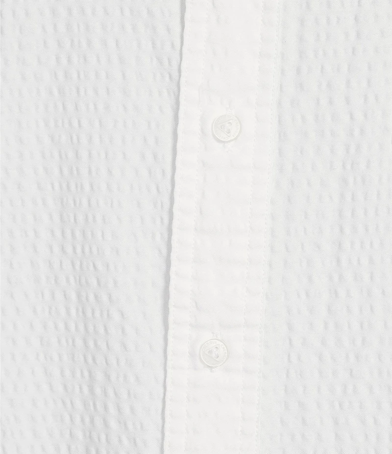 Cremieux Blue Label Performance Stretch Solid Seersucker Short Sleeve Woven Shirt