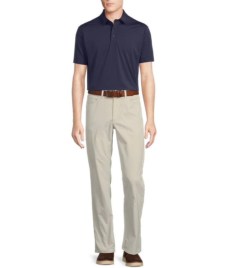 Cremieux Blue Label Performance Stretch Solid Short Sleeve Polo Shirt