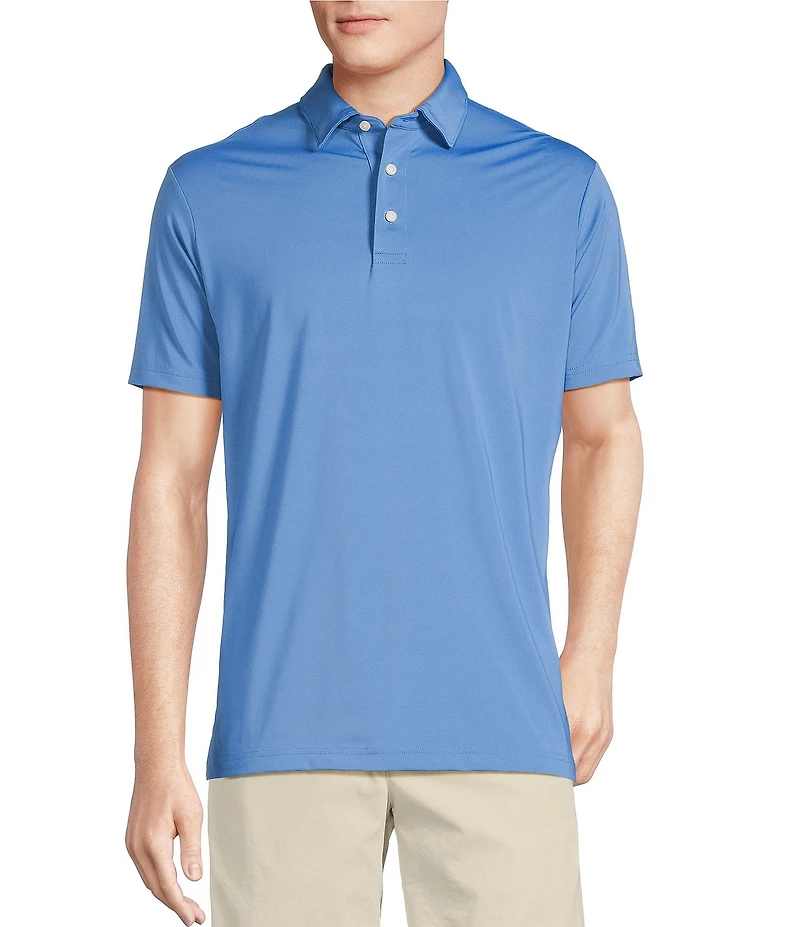 Cremieux Blue Label Performance Stretch Solid Short Sleeve Polo Shirt