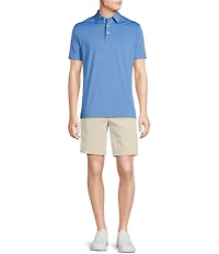 Cremieux Blue Label Performance Stretch Solid Short Sleeve Polo Shirt