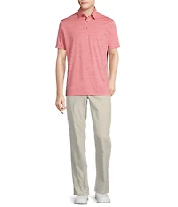 Cremieux Blue Label Performance Stretch Solid Short Sleeve Golf Polo Shirt