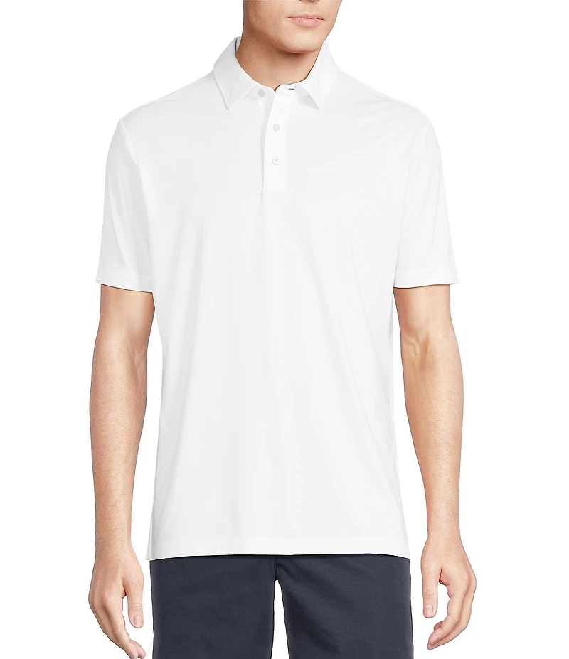 Cremieux Blue Label Performance Stretch Solid Short Sleeve Polo Shirt