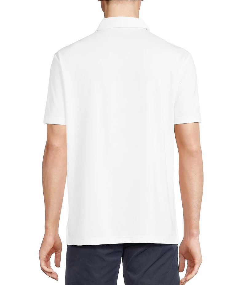 Cremieux Blue Label Performance Stretch Solid Short Sleeve Polo Shirt