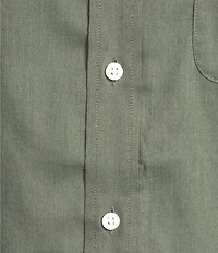 Cremieux Blue Label Performance Stretch Solid Twill Long Sleeve Woven Shirt