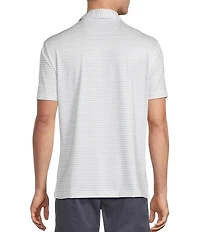 Cremieux Blue Label Performance Stretch Stripe Pattern Short Sleeve Polo Shirt