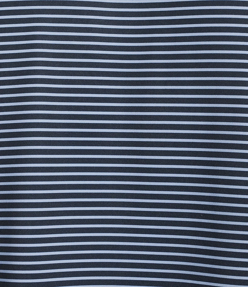 Cremieux Blue Label Performance Stretch Stripe Pattern Short Sleeve Polo Shirt