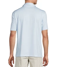 Cremieux Blue Label Performance Stretch Stripe Pattern Short Sleeve Polo Shirt
