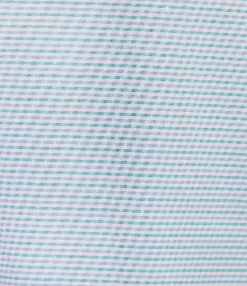 Cremieux Blue Label Performance Stretch Stripe Pattern Short Sleeve Polo Shirt