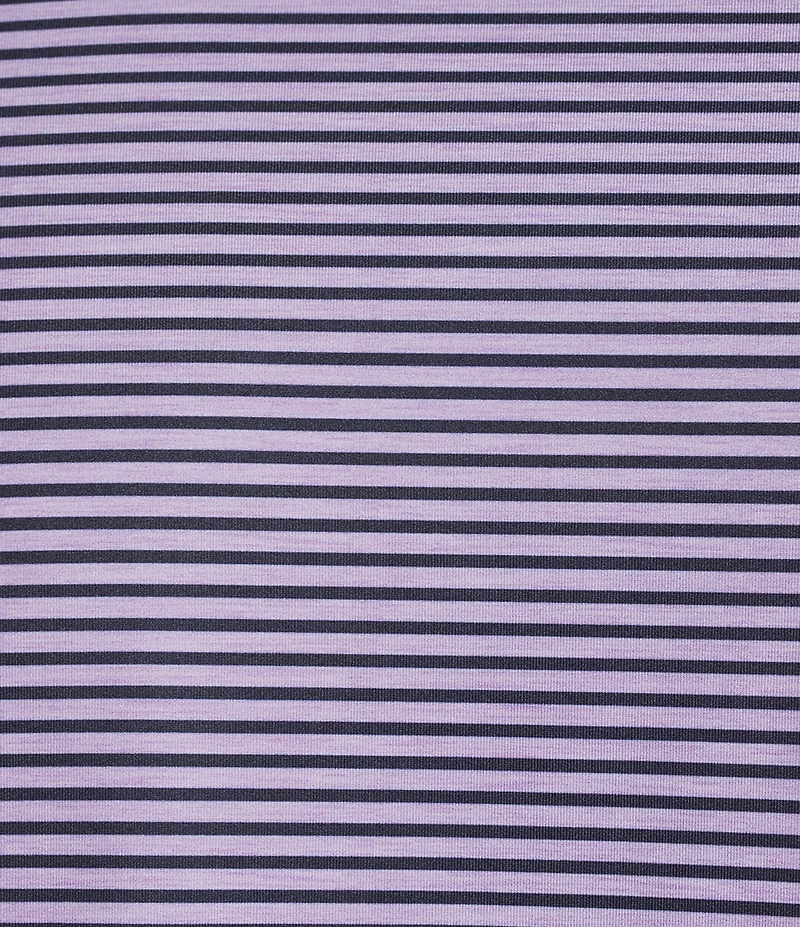 Cremieux Blue Label Performance Stretch Stripe Pattern Short Sleeve Polo Shirt