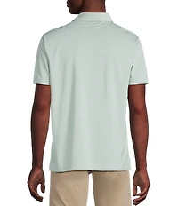 Cremieux Blue Label Performance Stretch Stripe Short Sleeve Polo Shirt