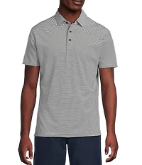 Cremieux Blue Label Performance Stretch Stripe Short Sleeve Polo Shirt