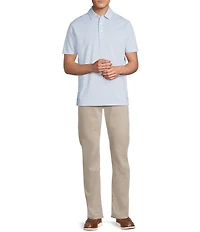 Cremieux Blue Label Performance Stretch Stripe Short Sleeve Polo Shirt