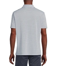 Cremieux Blue Label Performance Stretch Striped Short Sleeve Polo Shirt
