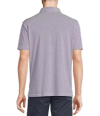 Cremieux Blue Label Performance Stretch Striped Short Sleeve Polo Shirt