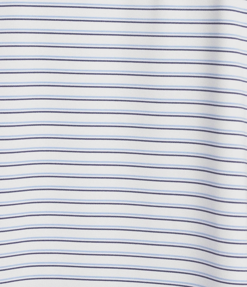 Cremieux Blue Label Performance Stretch Striped Short Sleeve Polo Shirt