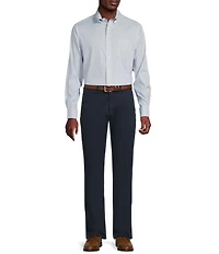 Cremieux Blue Label Performance Stretch Tight Geometric Print Twill Long Sleeve Woven Shirt