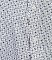 Cremieux Blue Label Performance Stretch Tight Geometric Print Twill Long Sleeve Woven Shirt
