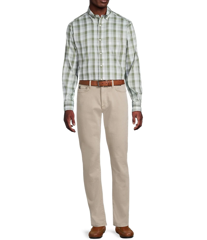 Cremieux Blue Label Performance Stretch Twill Plaid Long Sleeve Woven Shirt