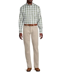 Cremieux Blue Label Performance Stretch Twill Plaid Long Sleeve Woven Shirt