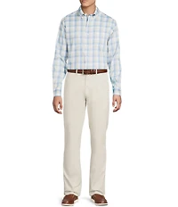 Cremieux Blue Label Performance Stretch Twill Plaid Long Sleeve Woven Shirt