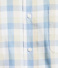 Cremieux Blue Label Performance Stretch Twill Plaid Long Sleeve Woven Shirt