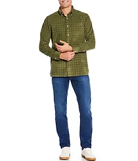 Cremieux Blue Label Plaid Corduroy Long Sleeve Woven Shirt