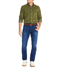 Cremieux Blue Label Plaid Corduroy Long Sleeve Woven Shirt