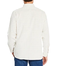 Cremieux Blue Label Plaid Corduroy Long Sleeve Woven Shirt