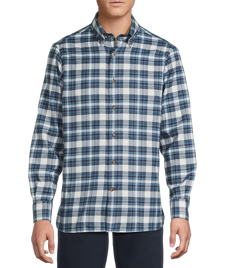 Cremieux Blue Label Plaid Flannel Long Sleeve Woven Shirt