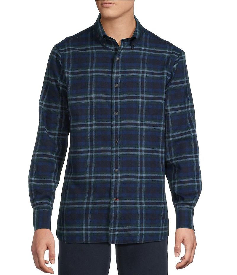 Cremieux Blue Label Woven Plaid Long Sleeve Shirt