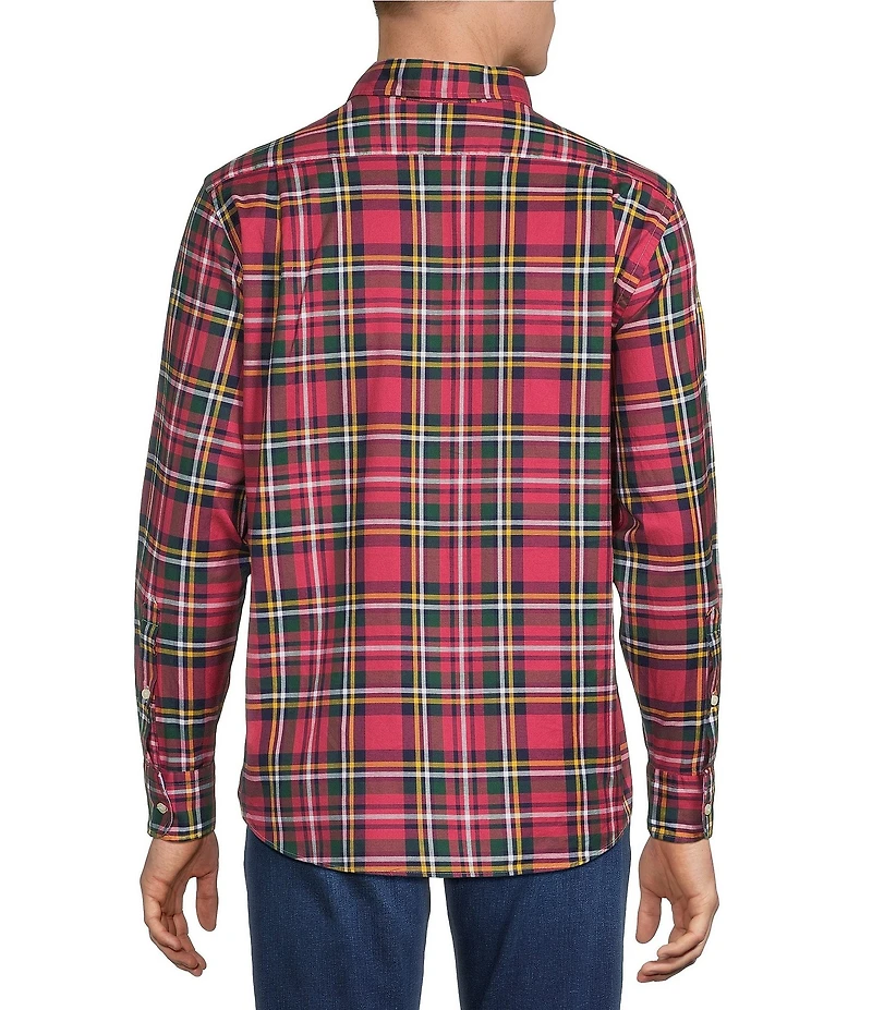 Cremieux Blue Label Plaid Oxford Long Sleeve Woven Shirt