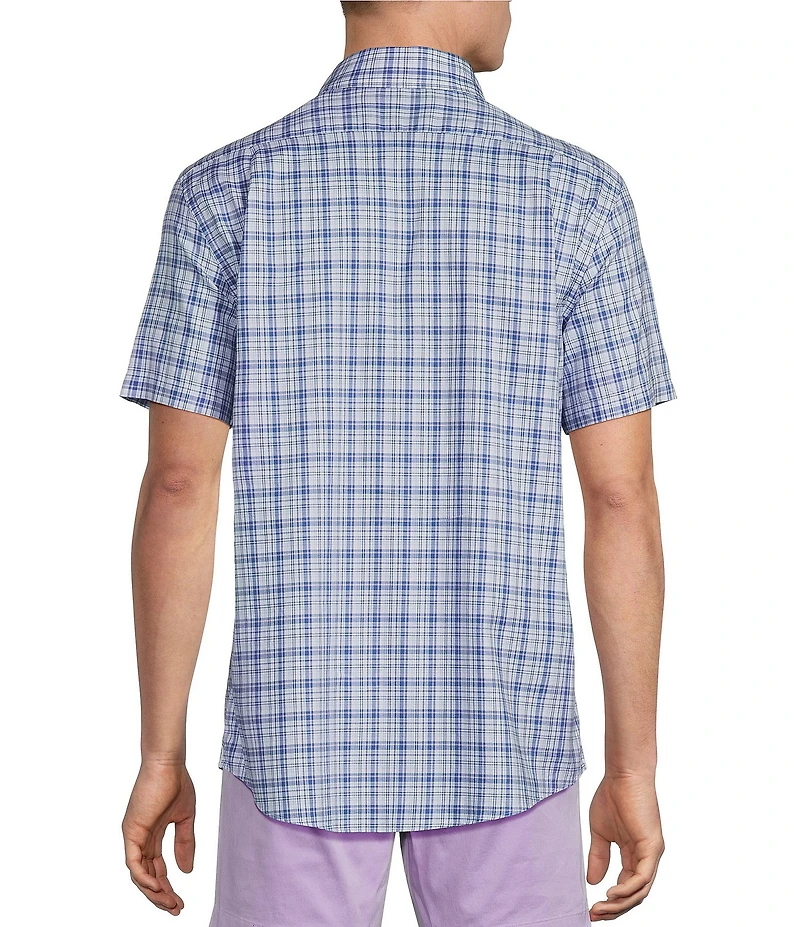 Cremieux Blue Label Plaid Oxford Short Sleeve Woven Shirt