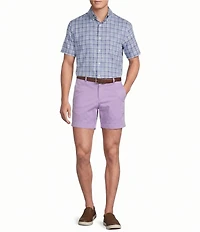 Cremieux Blue Label Plaid Oxford Short Sleeve Woven Shirt