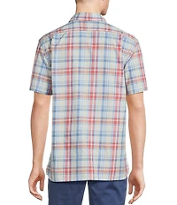 Cremieux Blue Label Plaid Short Sleeve Woven Shirt