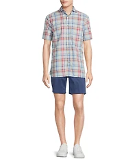 Cremieux Blue Label Plaid Short Sleeve Woven Shirt