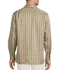Cremieux Blue Label Plaid Twill Long Sleeve Woven Shirt