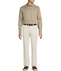 Cremieux Blue Label Plaid Twill Long Sleeve Woven Shirt