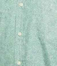 Cremieux Blue Label Poplin Leaf Print Short Sleeve Woven Shirt