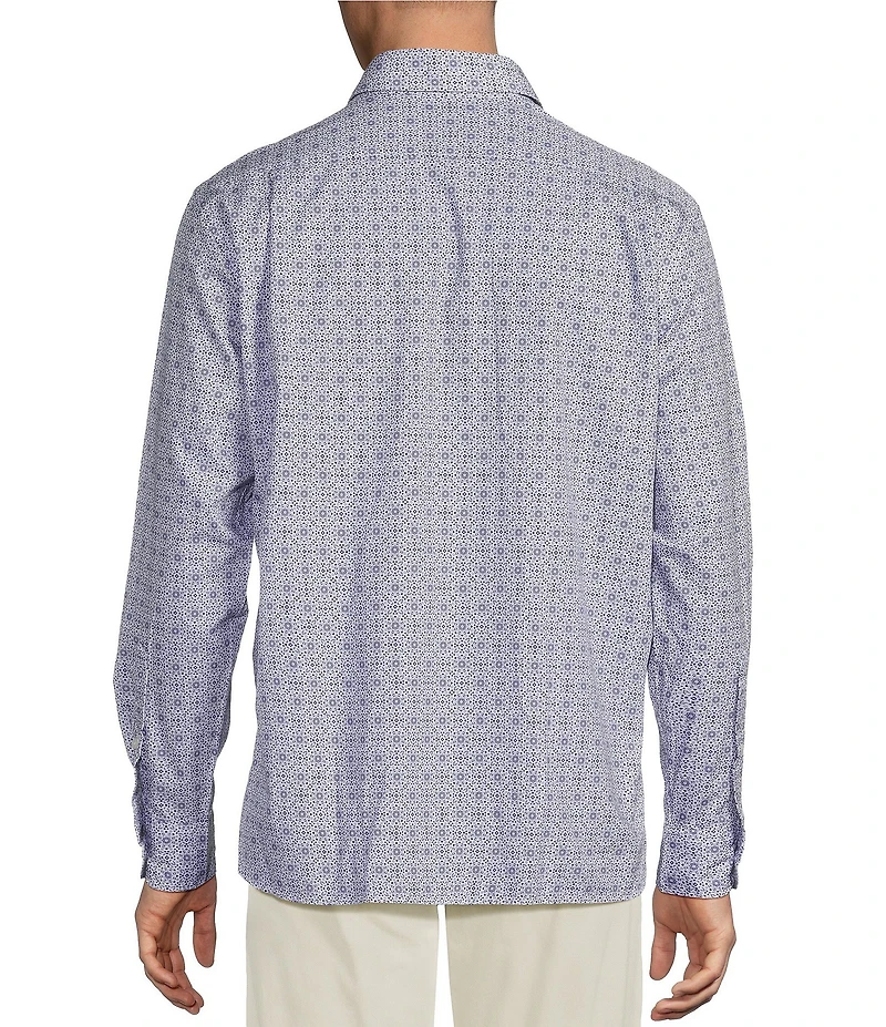 Cremieux Blue Label Provence Collection Floral Geometric Long Sleeve Woven Shirt