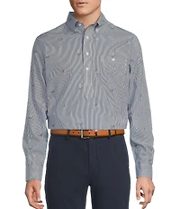 Cremieux Blue Label Provence Collection Floral Stripe Long Sleeve Woven Shirt