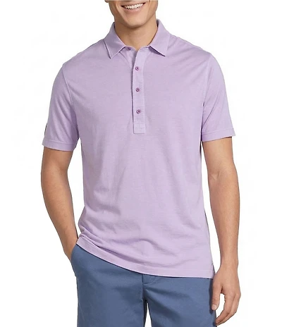 Cremieux Blue Label Provence Collection Garment Dyed Knit Short Sleeve Polo Shirt