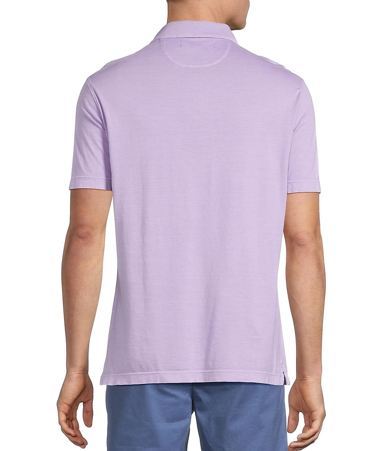 Cremieux Blue Label Provence Collection Garment Dyed Knit Short Sleeve Polo Shirt