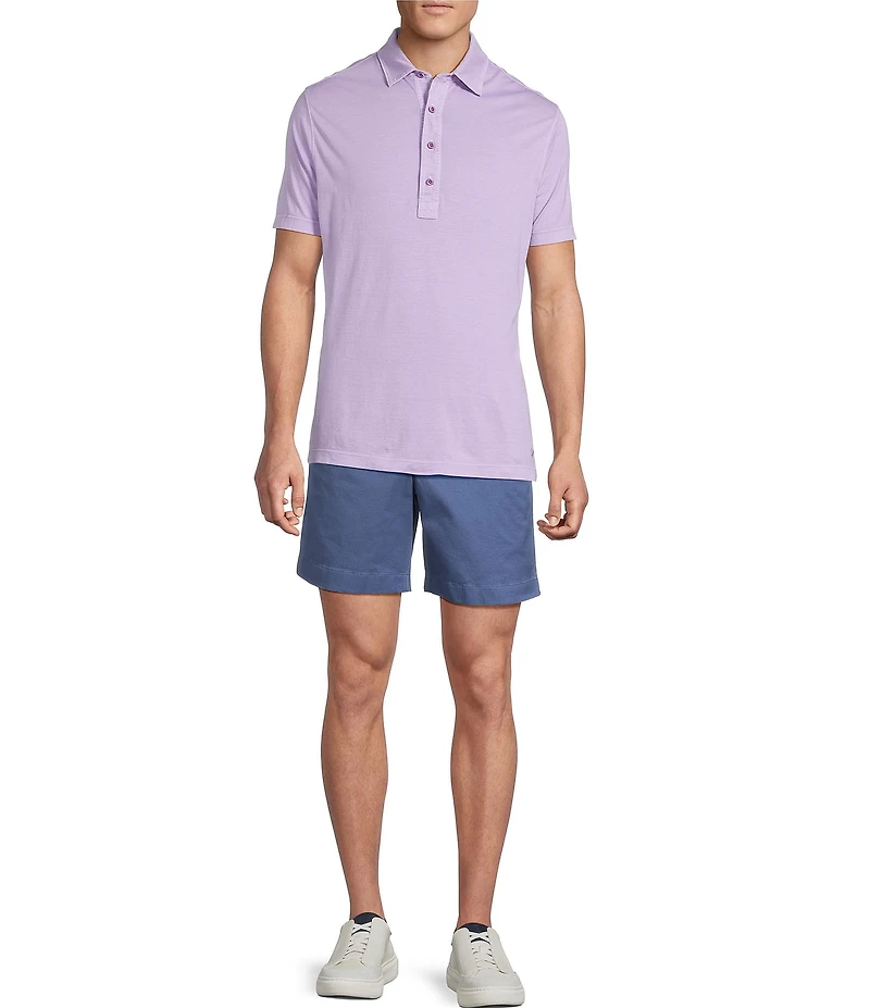 Cremieux Blue Label Provence Collection Garment Dyed Knit Short Sleeve Polo Shirt
