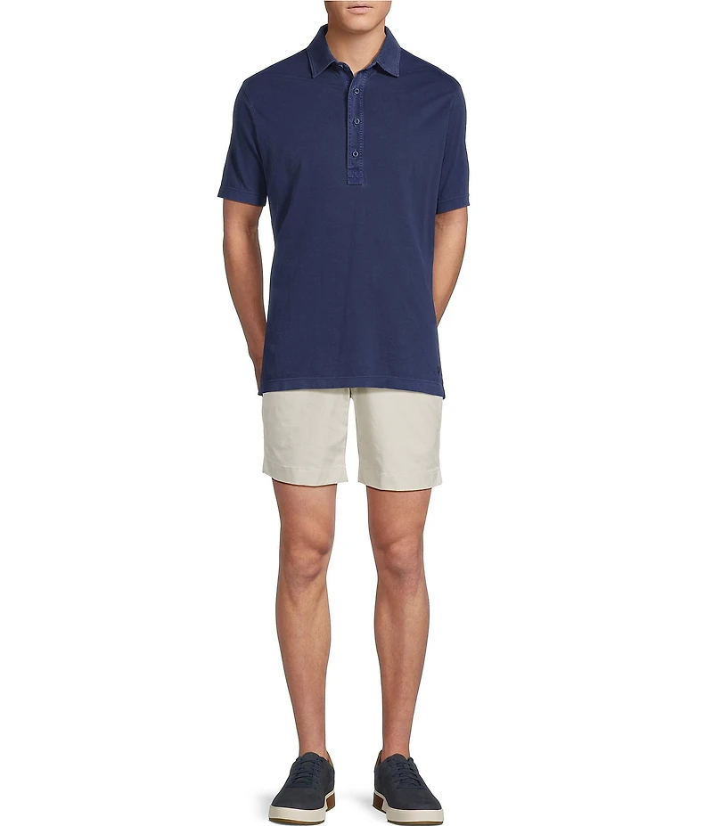 Cremieux Blue Label Provence Collection Garment Dyed Knit Short Sleeve Polo Shirt
