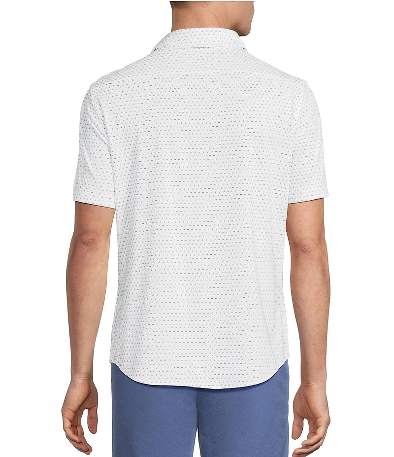 Cremieux Blue Label Provence Collection Geometric Print Short Sleeve Button Front Shirt