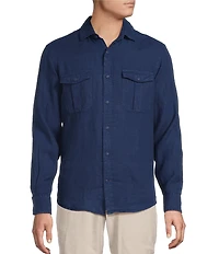 Cremieux Blue Label Provence Collection Linen Long Sleeve Woven Shirt