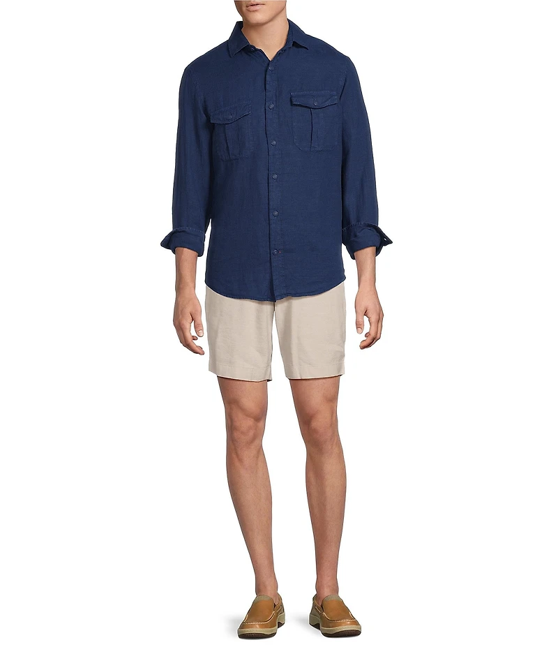 Cremieux Blue Label Provence Collection Linen Long Sleeve Woven Shirt