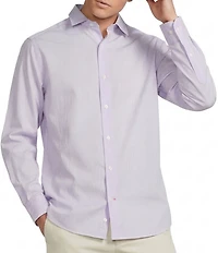 Cremieux Blue Label Provence Collection Micro-Stripe Long Sleeve Woven Shirt