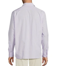 Cremieux Blue Label Provence Collection Micro-Stripe Long Sleeve Woven Shirt